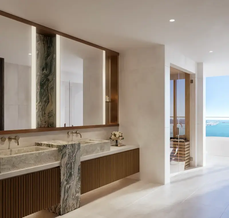 Primary bathroom vanity