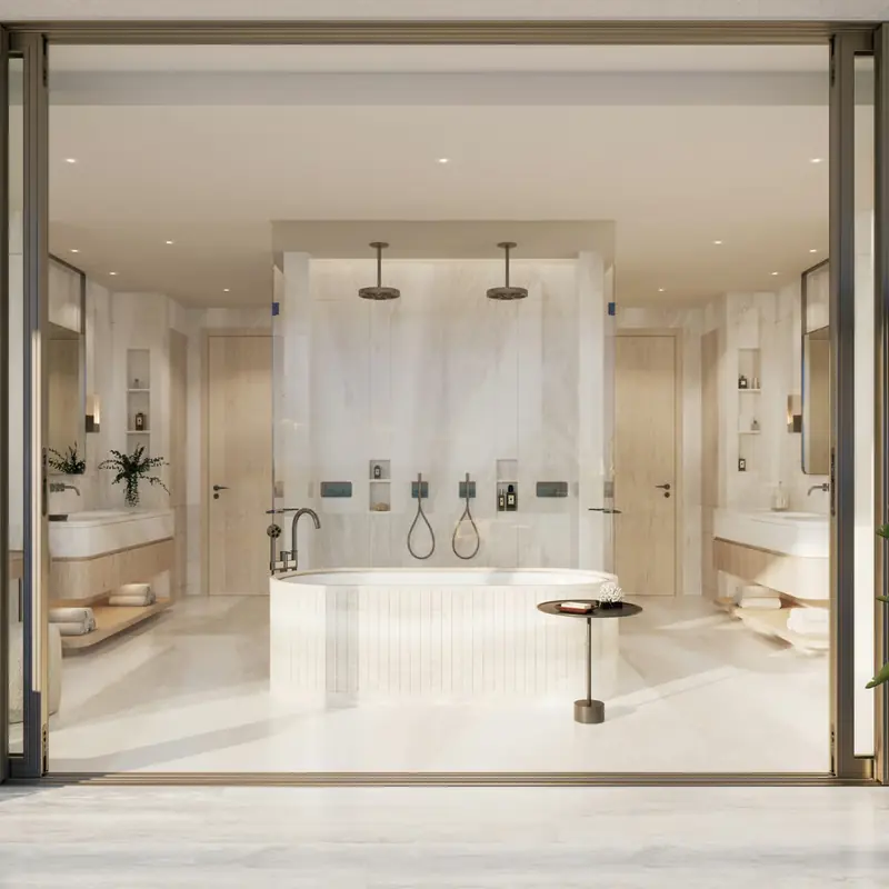 Residence primary bathroom