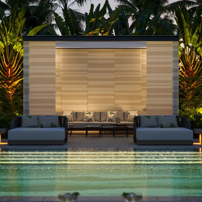 Poolside cabana