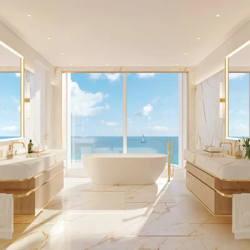Residence primary bathroom