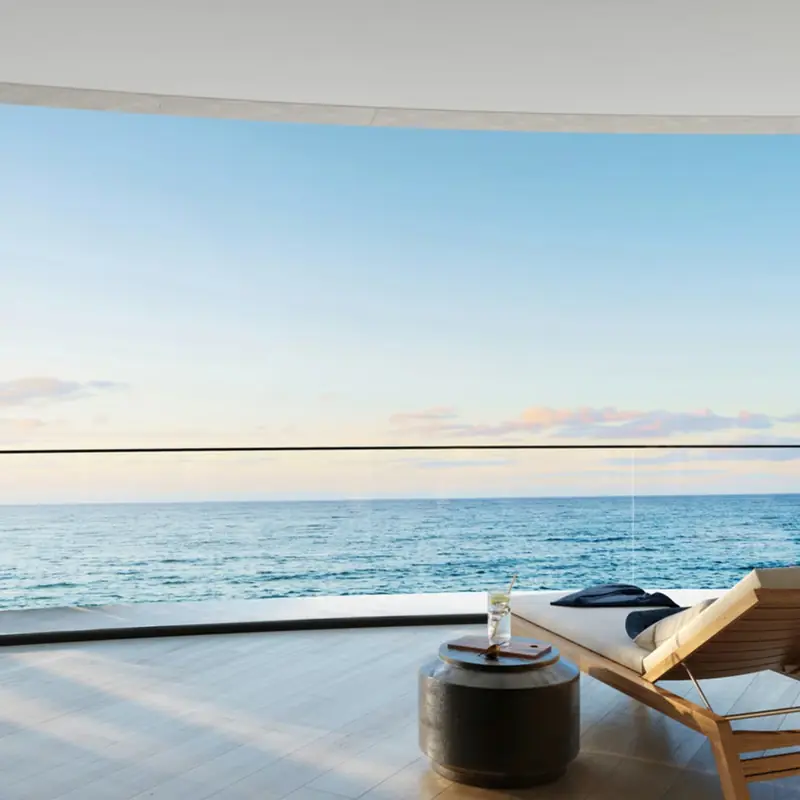 Residence balcony with ocean views