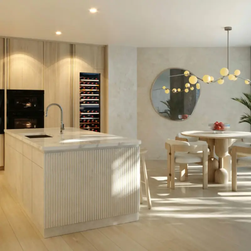 Residence kitchen and dining area