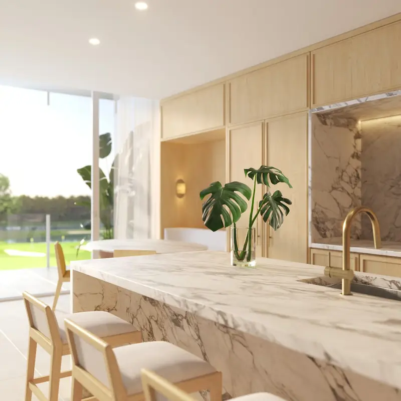 Kitchen island detail
