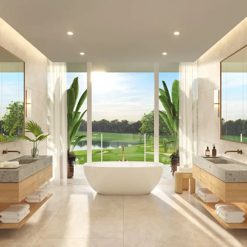 Residence primary bathroom