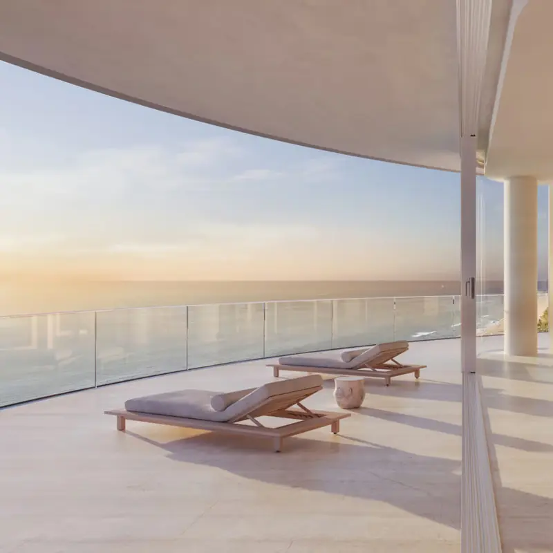 A-line residence balcony